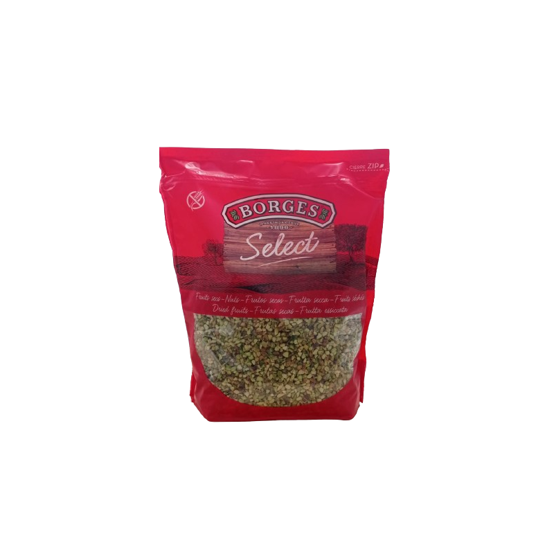 GRANILLO PISTACHO 2/4MM TOSTADO BORGES,BOLSA 1KG