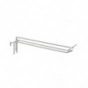 GANCHOS PORTA PRECIO METAL BLANCO DE EXPOSITOR REJILLA 30CM