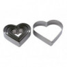 CORTAPASTA ACERO INOX FORMA DE CORAZÓN 7 PIEZAS SURTIDAS 3,5 - 8,5 CM
