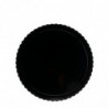 PLATO REDONDO PARA TARTA NEGRO BORDE ONDULADO Ø 25 CM H 3 MM