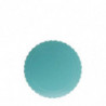 PLATO REDONDO PARA TARTA AZUL BORDE ONDULADO D 20 CM H 3 MM