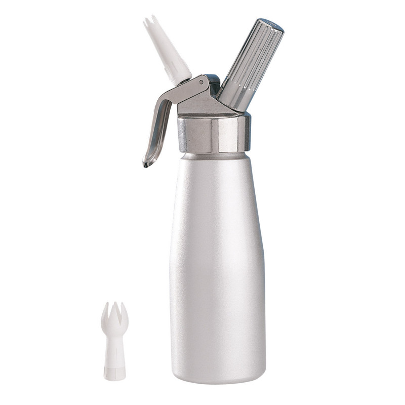 SIFÓN DE COCINA Y PASTELERÍA DE ALUMINIO 1L