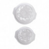 KIT 2 MOLDES PLÁSTICO SEMI FRÍO REDONDO GRANDE/PEQUEÑO