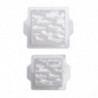 KIT 2 MOLDES PLÁSTICO SEMI FRÍO CUADRADO GRANDE/PEQUEÑO