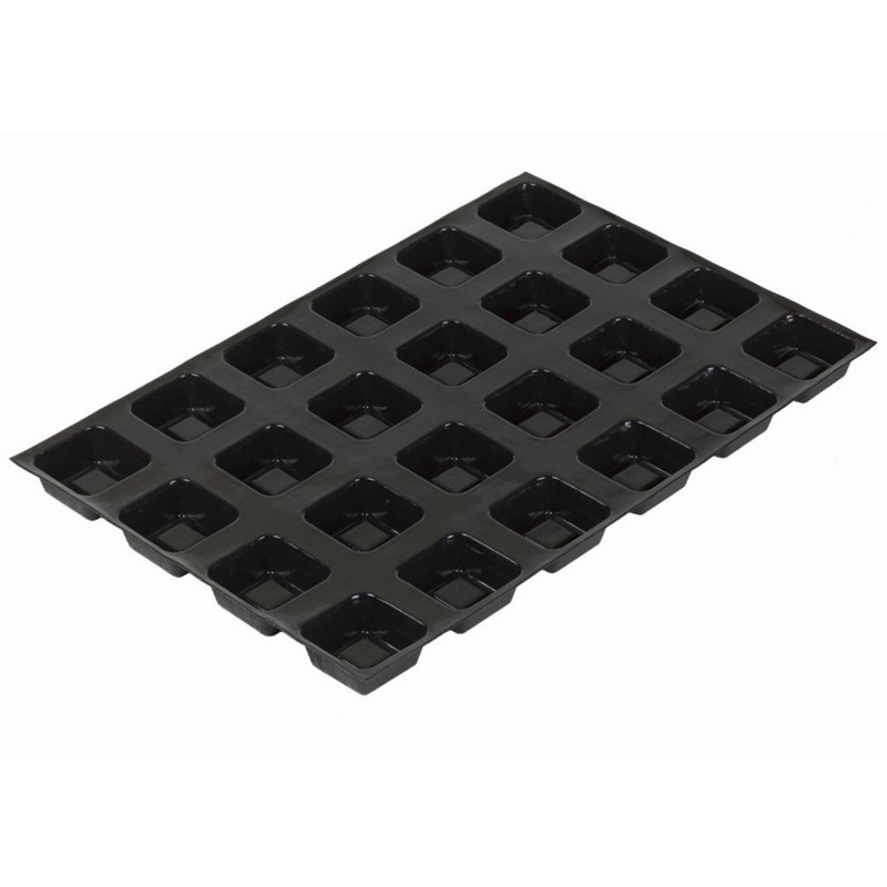 MOLDE FLEXIPAN 24 FORMAS SAVARIN CUADRADOS 70x70MM 60X40CM