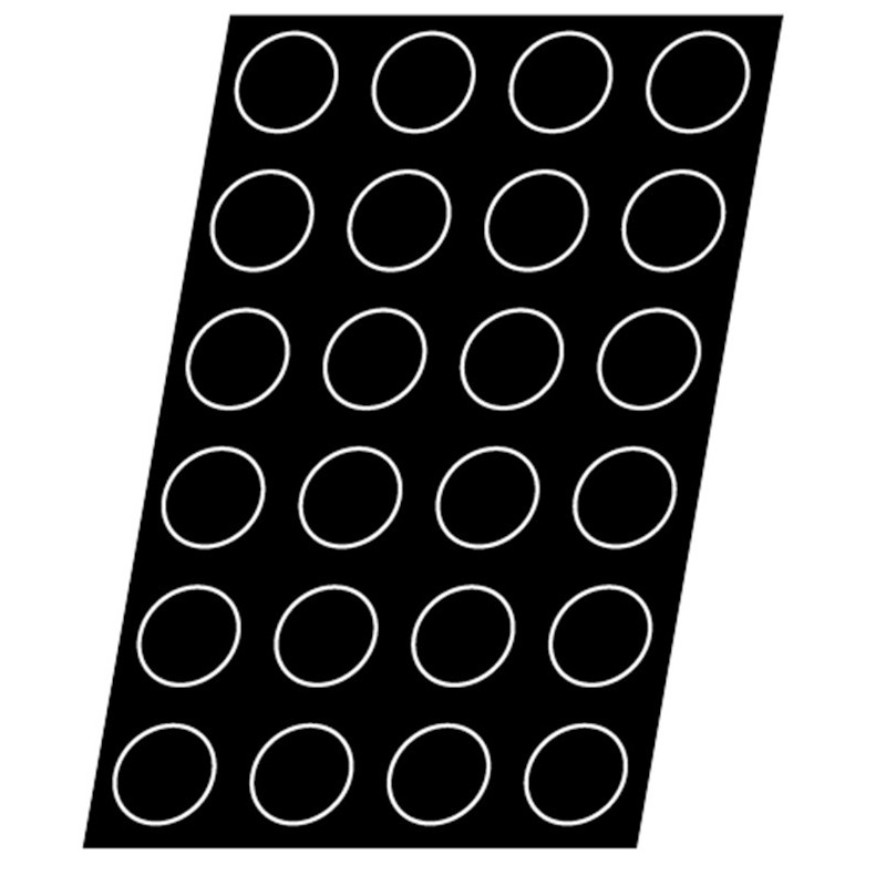 24 MOLDES MEDIA ESFERA 70MM 60X40