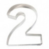 MOLDE ACERO INOX TARTA NÚMERO DOS 20 x 16 x 4 CM