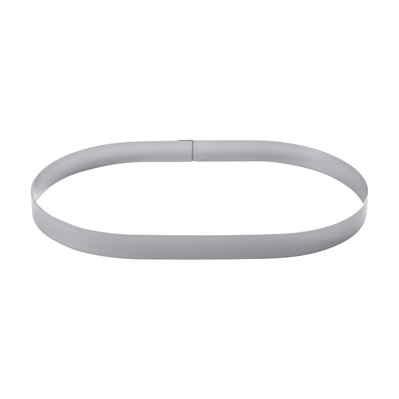 MOLDE ACERO INOXIDABLE OVALADO 216x112 H 20MM