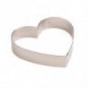MOLDE CORAZÓN ACERO INOXIDABLE D 18CM H 4CM