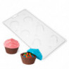 MOLDE PLÁSTICO CUPCAKE CONTAINER  6 CAVIDADES