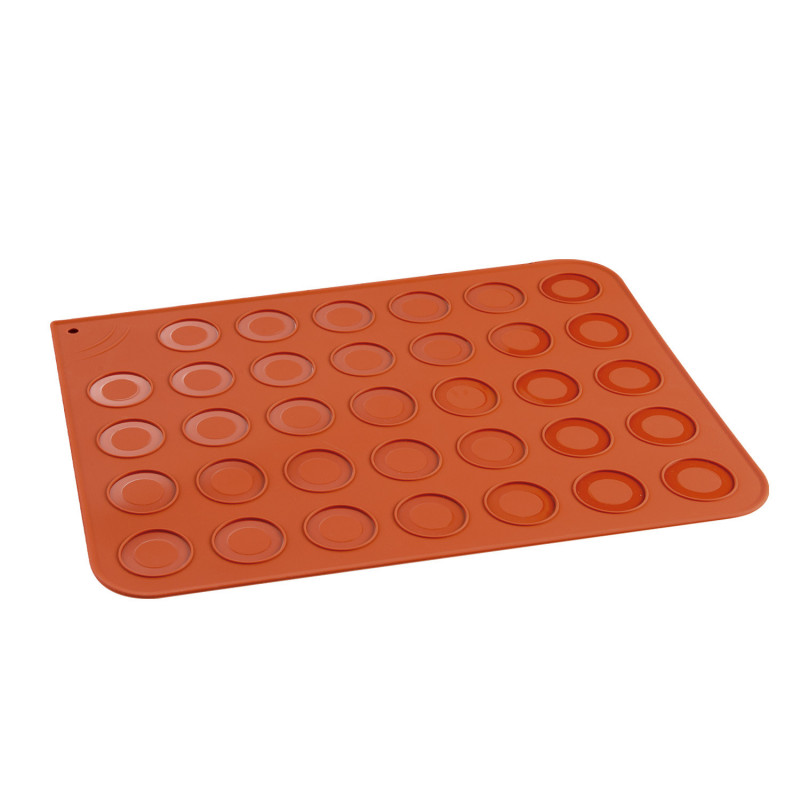TAPETE SILICONA MACARONS 30X40CM  34 PIEZAS D 40MM