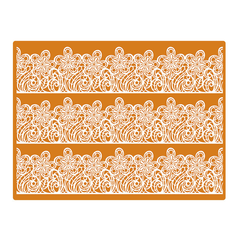 PLANTILLA PARA SWEET LACE FLORES 30X40CM.