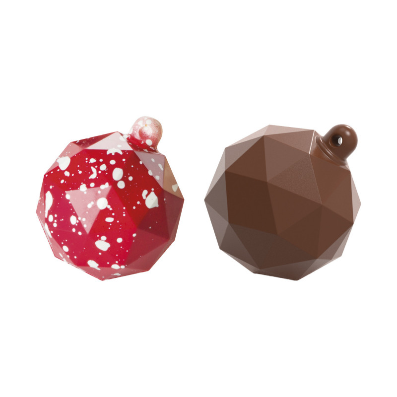 MOLDE POLICARBONATO MAGNÉTICO BOLA NAVIDAD 3D D 62XH72MM