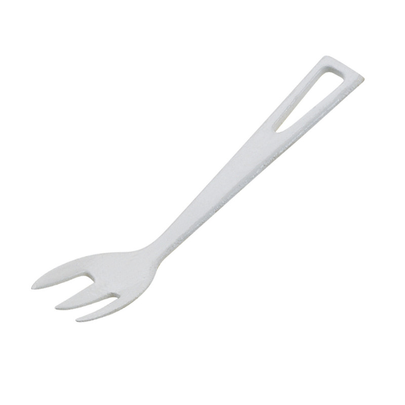 TENEDOR PLÁSTICO BLANCO 8,5CM