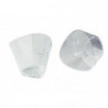 100 VASITO TRIANGULAR PLASTICO 8,5 X H 6,5 cm