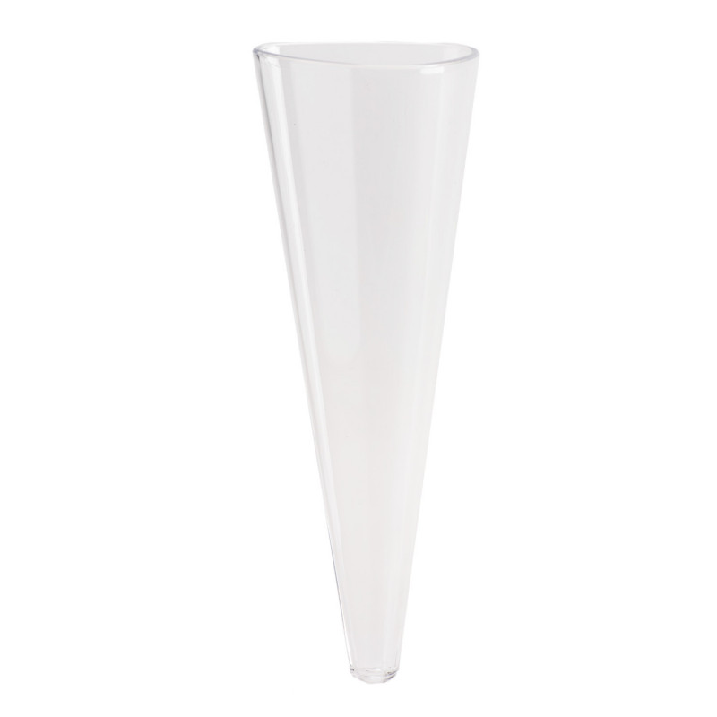 SET 20 CONOS EN PLÁSTICO TRANSPARENTE D6CM H17CM 120ML