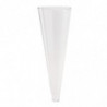 SET 20 CONOS EN PLÁSTICO TRANSPARENTE D6CM H17CM 120ML