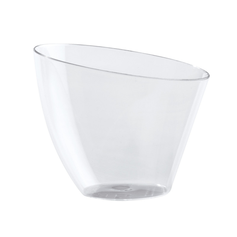 VASITO PLASTICO TRANSPARENTE VELA 73X81H67MM CAP. 140ML
