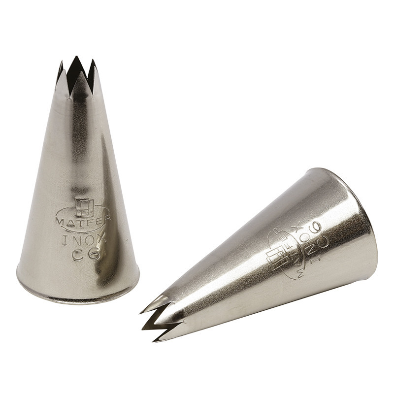 2 BOQUILLA ESTRIADA ACERO INOXIDABLE 9MM/8 DIENTES