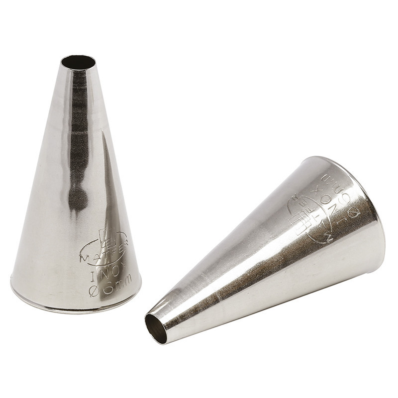 2 BOQUILLA LISA ACERO INOXIDABLE 3MM