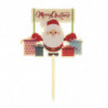 CAKE TOPPER PAPÁ NOEL 16X10.5CM