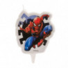DISPLAY 12 VELAS 2D CUMPLEAÑOS SPIDERMAN 7CM