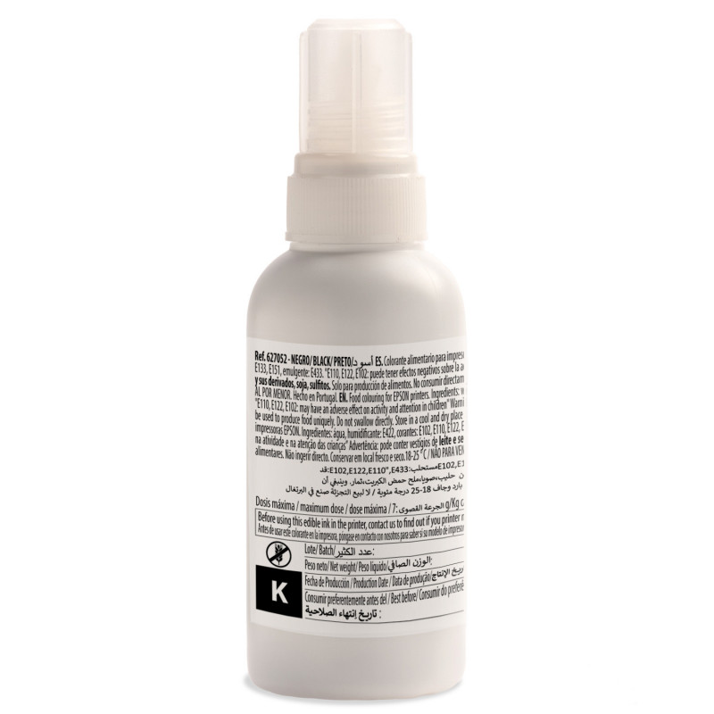 BOTE TINTA NEGRO COMPATIBLE EPSON EKOTANK 100CC