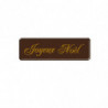 LETRERO CHOCOLATE NEGRO JOYEUX NOËL 54X17MM
