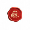 PLACA CHOCOLATE BLANCO FELIZ NATAL D 34MM