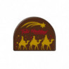 TRONCO DE CHOCOLATE NEGRO REYES MAGOS 68X85MM