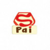 PLACA DE CHOCOLATE BLANCO SUPER PAI 32X37MM