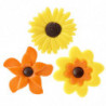 SET DE FLORES PRIMAVERALES DE CHOCOLATE 30X45MM