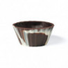 VASITO DE CHOCOLATE NEGRO BALLERINA MARMOLEADO D 65 x H 30 MM