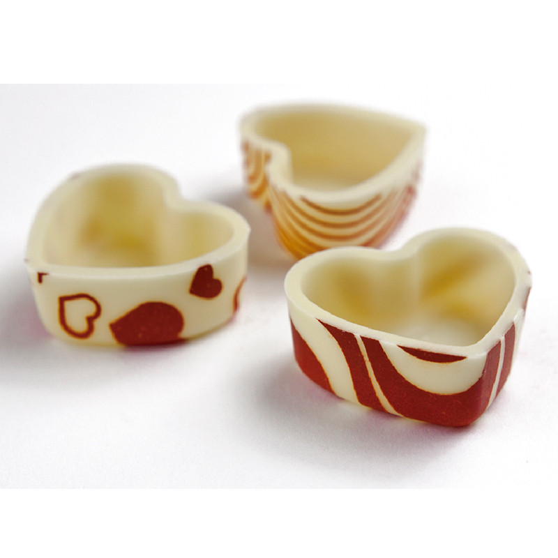 DECORACIÓN 3D CHOCOLATE BLANCO D 30 H 12 MM