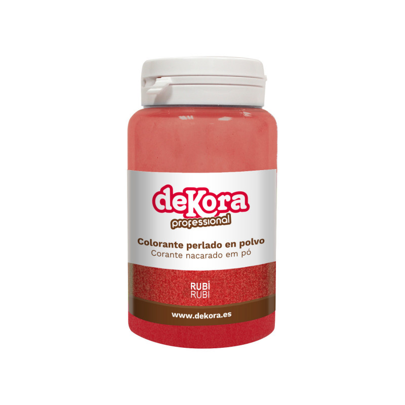 COLORANTE POLVO LIPOSOLUBLE RUBÍ EFECTO PERLADO 25G