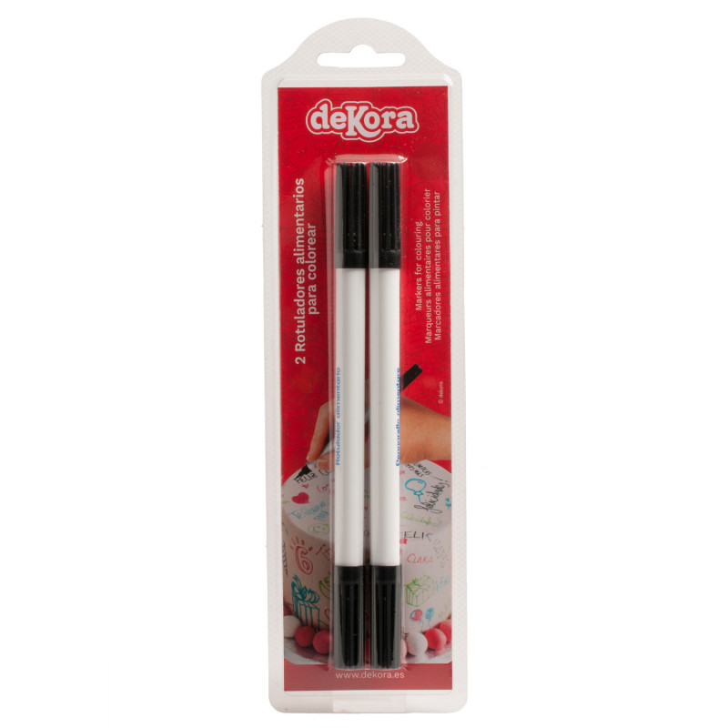 DISPLAY 12 BLISTER 2 ROTULADORES NEGRO DOBLE PUNTA