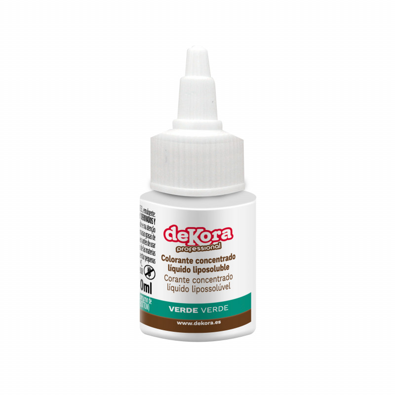 SUPER COLOR VERDE LÍQUIDO LIPOSOLUBLE AZOFREE 30ML