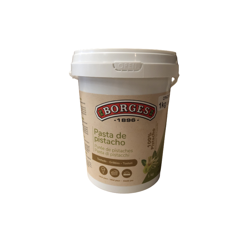 PASTA PISTACHO 100% TOST.INTENSO BORGES,BOTE 1K