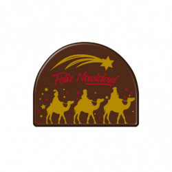 TRONCO DE CHOCOLATE NEGRO REYES MAGOS 68X85MM