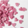CONFETTI CHOCOLATE BLANCO CORAZONES ROSAS 600GR