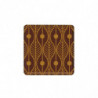 DECORACIÓN CHOCOLATE JURA CUADRADO PANTER 29X29MM