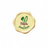 PLACA DE CHOCOLATE BLANCO FELICES PASCUAS Ø 34MM