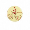 PLACA CHOCOLATE BLANCO ENAMORADOS D 30MM