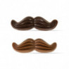 BIGOTES CHOCOLATE NEGRO Y CON LECHE SURTIDO 48X16MM