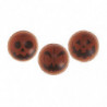 BOLA 3D CHOCOLATE NEGRO 3 CALABAZAS HALLOWEEN D 27MM