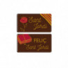 PLACA CHOCOLATE NEGRO SANT JORDI 54X29MM