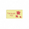 PLACA CHOCOLATE BLANCO FELICIDADES MÃE 54X29MM