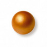 DECORACIÓN DE CHOCOLATE BLANCO ESFERA ORO 3D Ø 27 MM