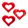 CORAZONES DE CHOCOLATE BLANCO 34 x 30 mm