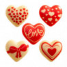 SURTIDO CORAZONES CHOCOLATE BLANCO 33X31MM